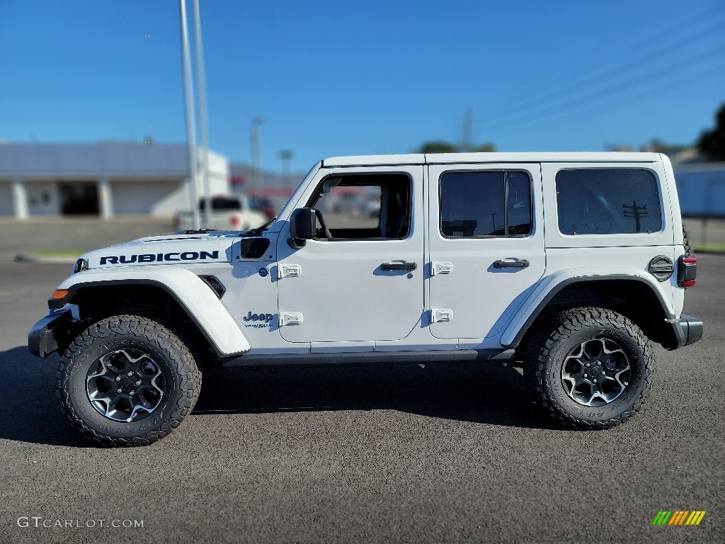 Bright White 2021 Jeep Wrangler Unlimited Rubicon 4xe Hybrid Exterior Photo #142954084