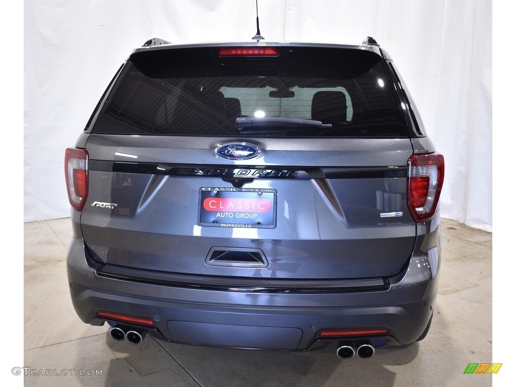 2018 Explorer Sport 4WD - Magnetic Metallic / Ebony Black photo #3