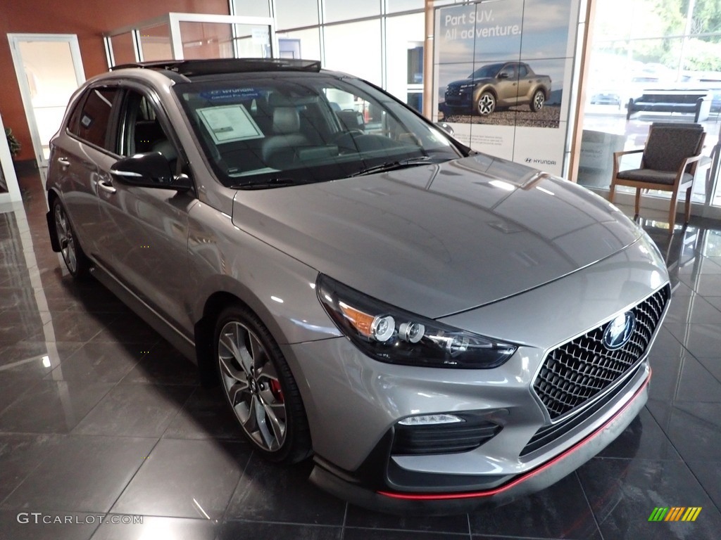 2020 Elantra GT N Line - Fluid Metal / Black photo #8