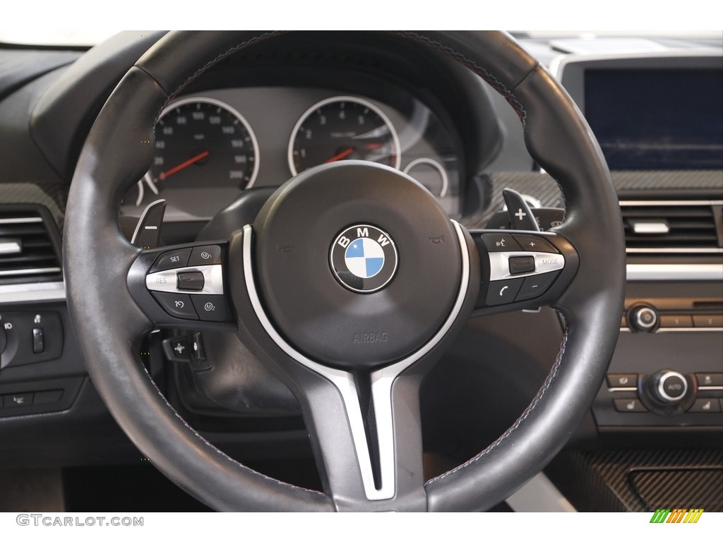 2015 BMW M6 Convertible Silverstone Steering Wheel Photo #142955140