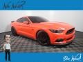 2015 Competition Orange Ford Mustang GT Premium Coupe  photo #1