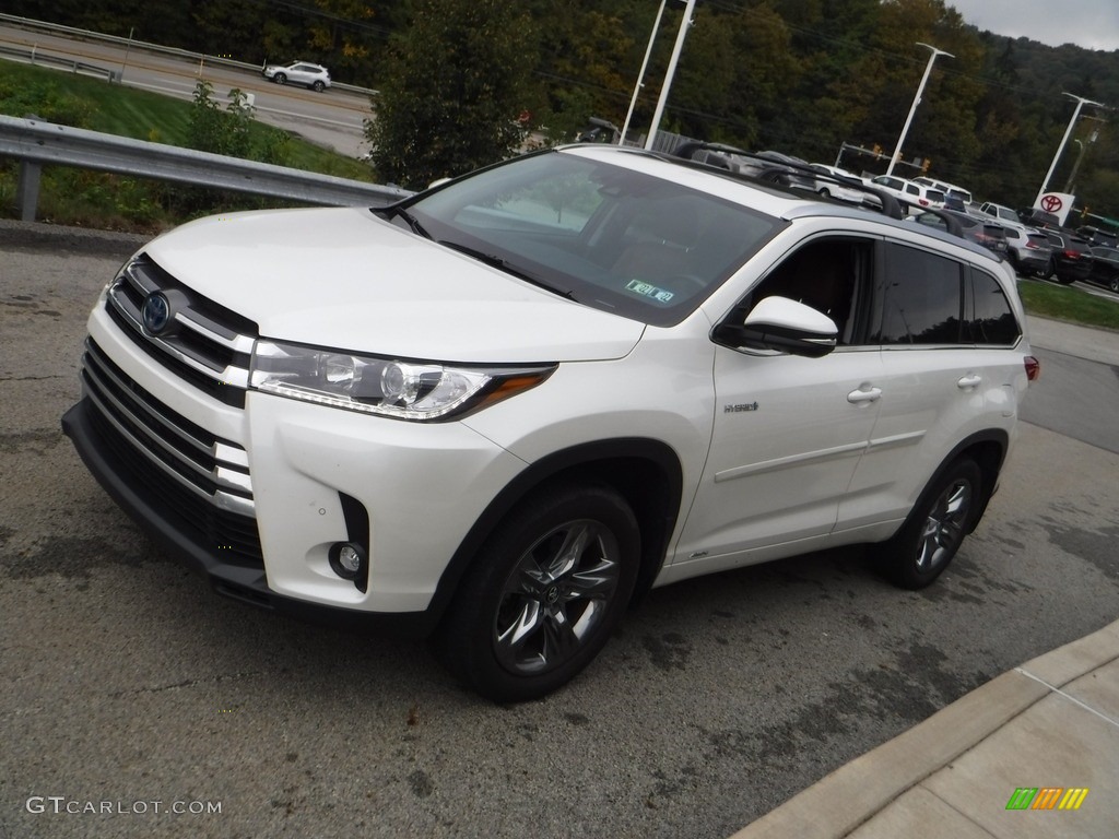 Blizzard Pearl White 2019 Toyota Highlander Hybrid Limited AWD Exterior Photo #142957050
