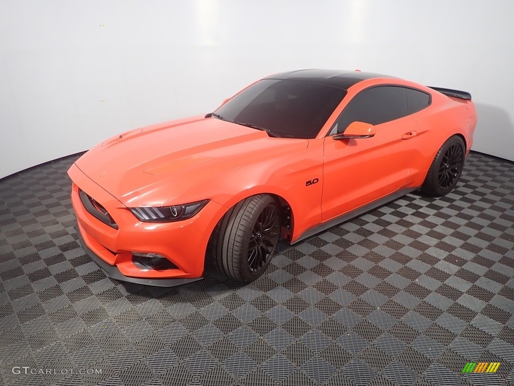 2015 Mustang GT Premium Coupe - Competition Orange / Ebony photo #10
