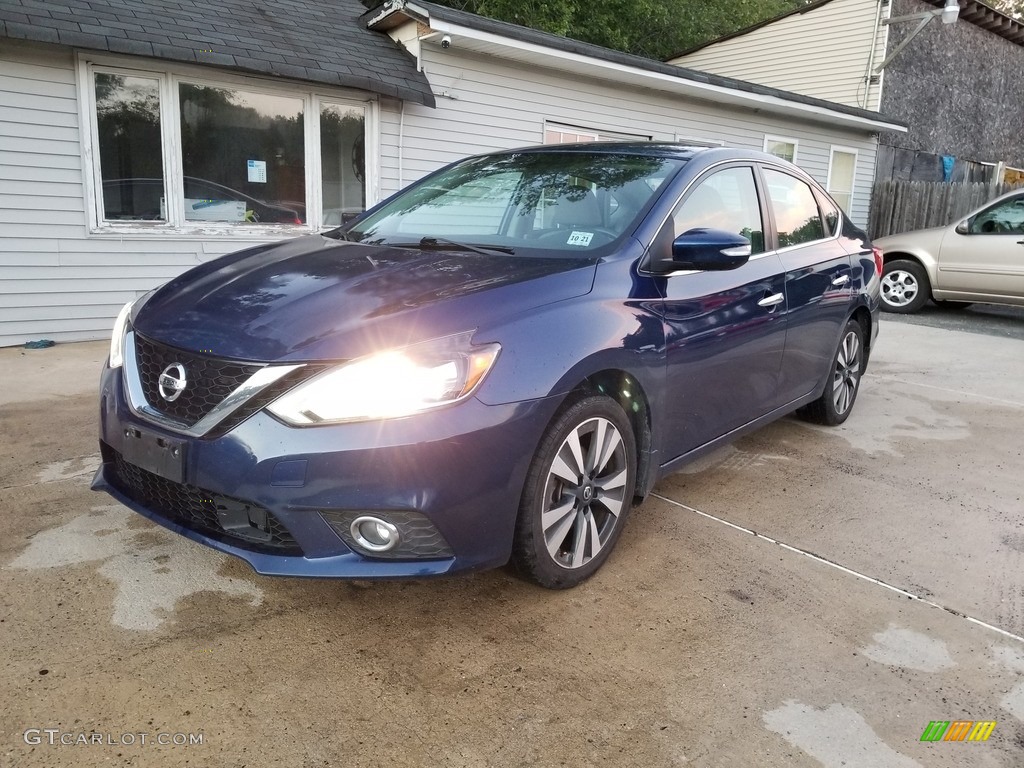 2016 Sentra SL - Deep Blue Pearl / Charcoal photo #8