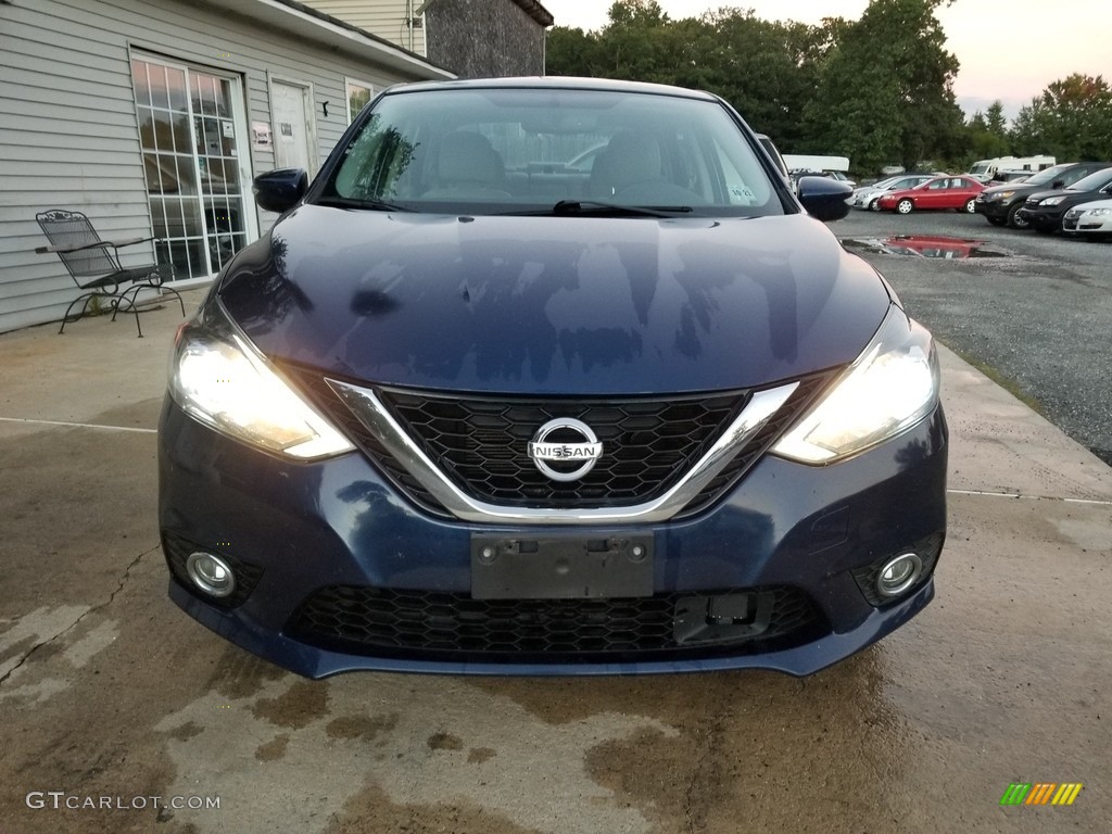 2016 Sentra SL - Deep Blue Pearl / Charcoal photo #9