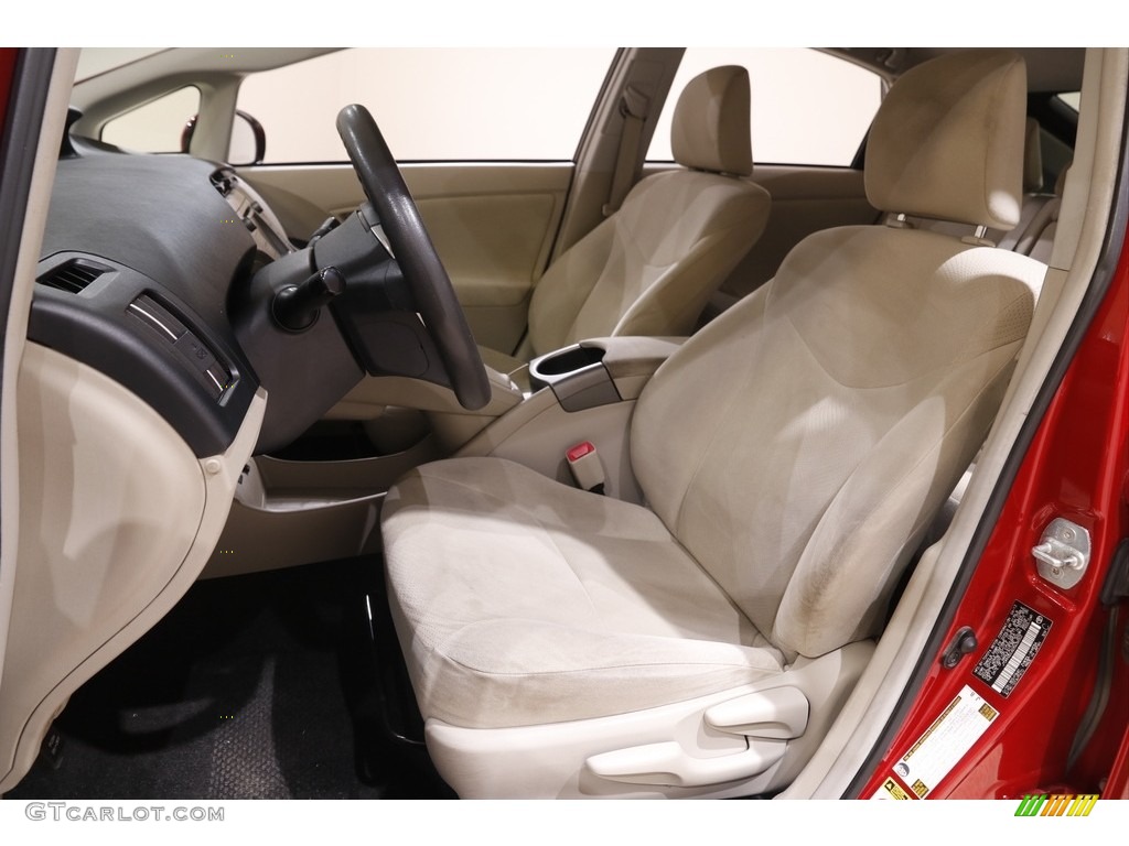 2013 Prius Two Hybrid - Barcelona Red Metallic / Bisque photo #5