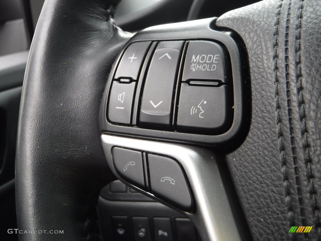 2019 Toyota Highlander Hybrid Limited AWD Saddle Tan Steering Wheel Photo #142957458
