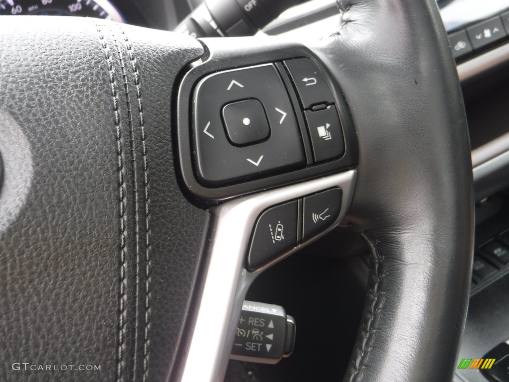 2019 Toyota Highlander Hybrid Limited AWD Saddle Tan Steering Wheel Photo #142957479