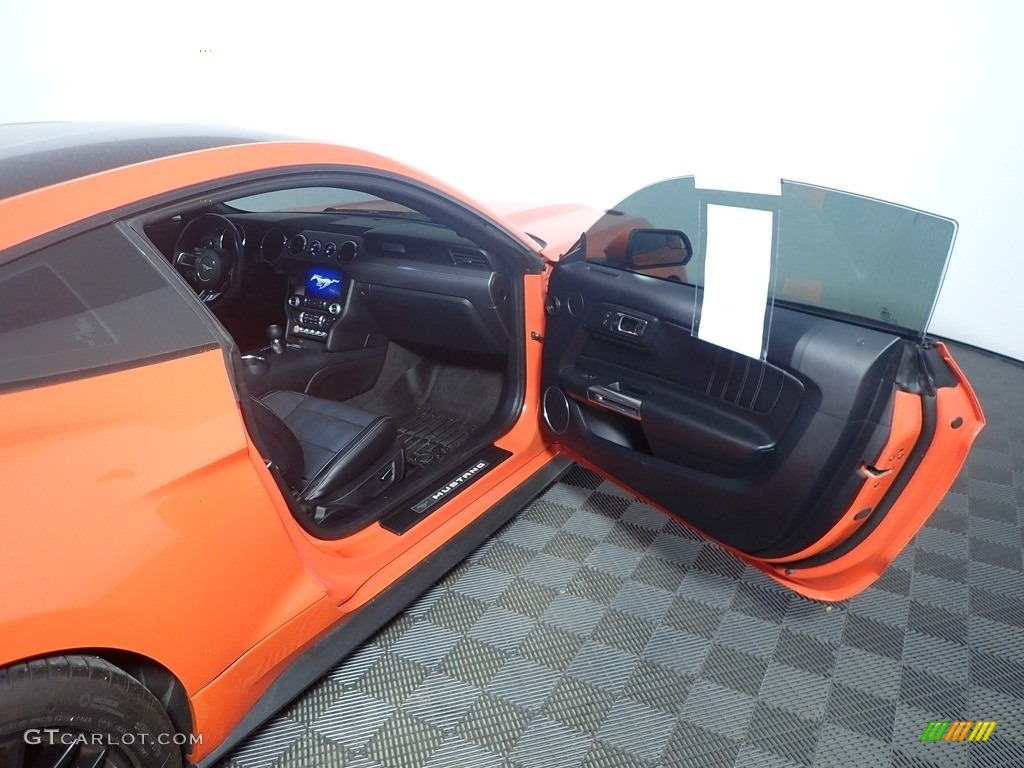 2015 Mustang GT Premium Coupe - Competition Orange / Ebony photo #34