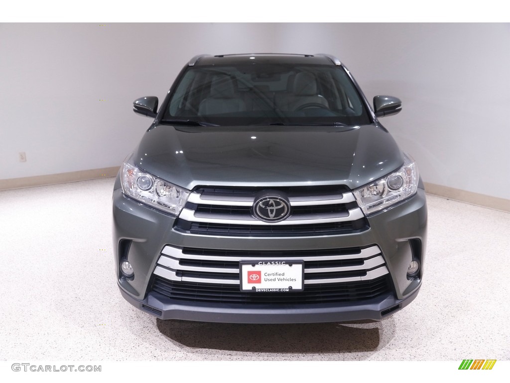 2018 Highlander XLE AWD - Alumina Jade Metallic / Ash photo #2