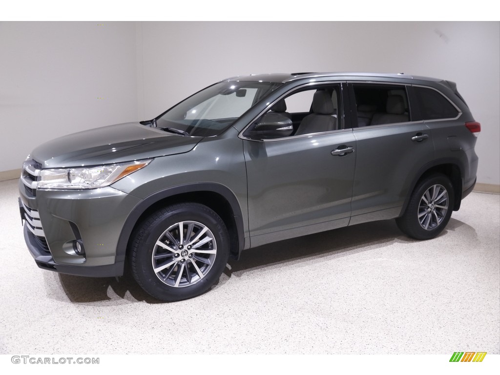 2018 Highlander XLE AWD - Alumina Jade Metallic / Ash photo #3
