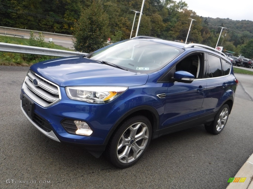 2019 Escape Titanium 4WD - Lightning Blue / Chromite Gray/Charcoal Black photo #12
