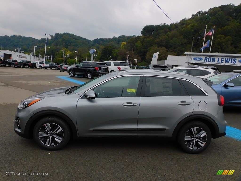 Steel Gray 2022 Kia Niro EX Premium Hybrid Exterior Photo #142959009
