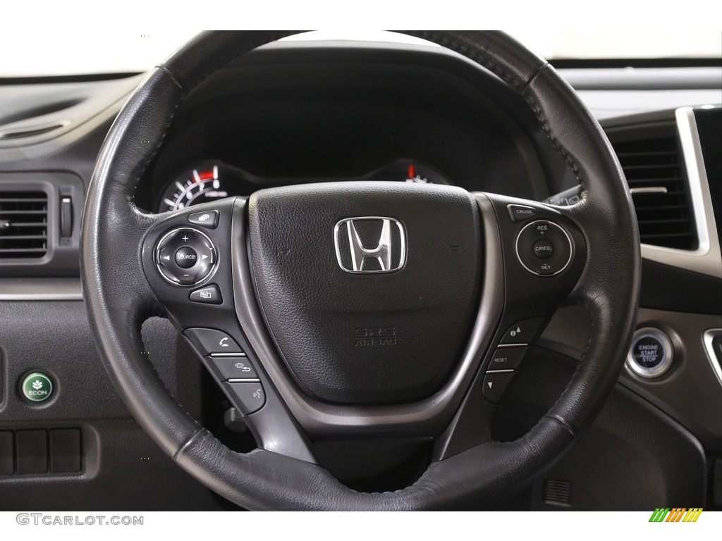 2016 Honda Pilot EX-L AWD Black Steering Wheel Photo #142959318