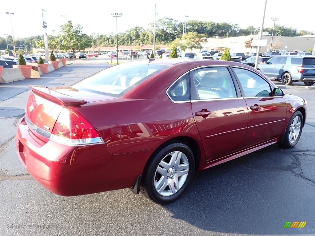 2011 Impala LT - Red Jewel Tintcoat / Gray photo #8
