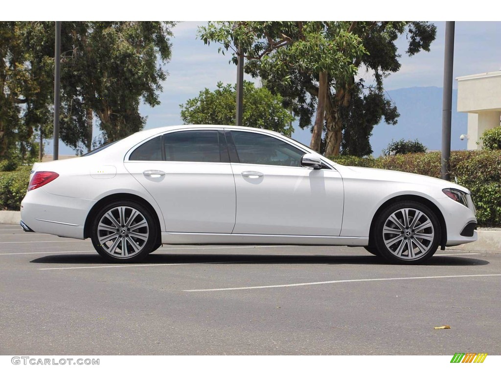 2018 E 300 Sedan - Polar White / Macchiato Beige/Espresso Brown photo #4