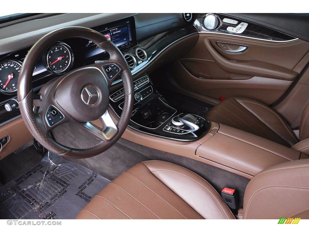 2018 E 300 Sedan - Polar White / Macchiato Beige/Espresso Brown photo #12