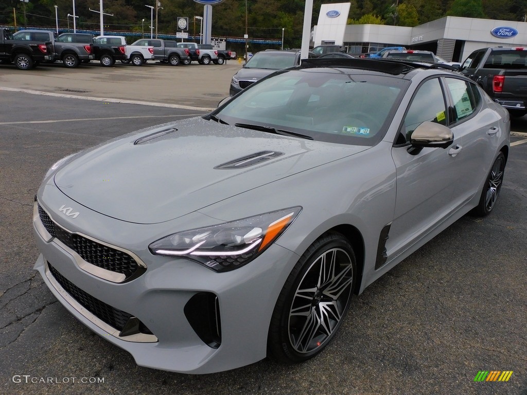 Ceramic Silver 2022 Kia Stinger GT2 Exterior Photo #142960410