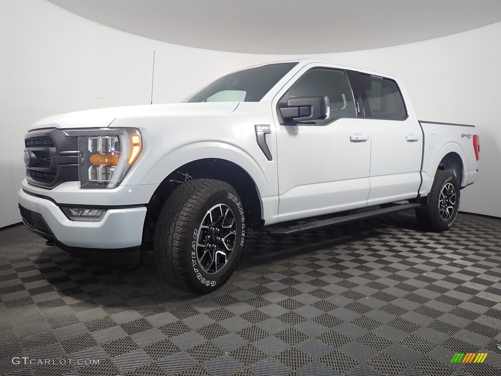 2021 F150 XLT SuperCrew 4x4 - Space White / Black photo #9