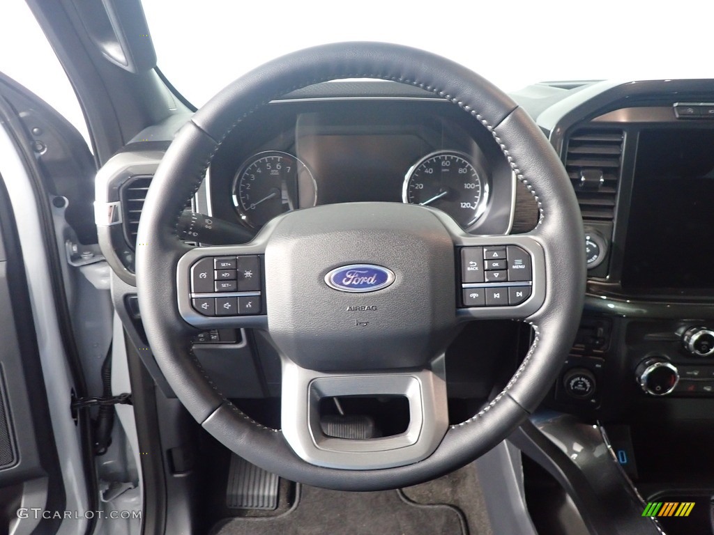 2021 F150 XLT SuperCrew 4x4 - Space White / Black photo #28