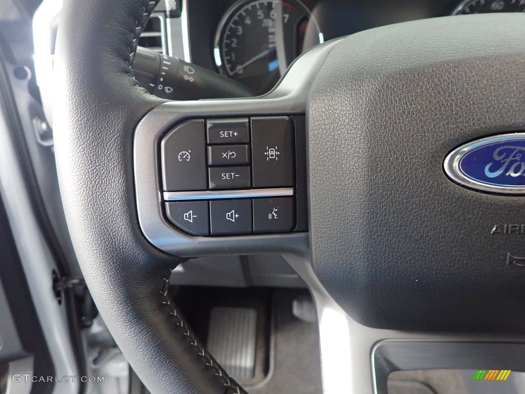 2021 F150 XLT SuperCrew 4x4 - Space White / Black photo #30