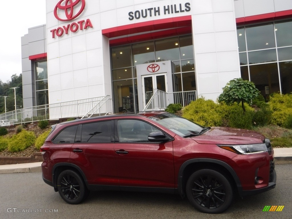 2019 Highlander SE AWD - Salsa Red Pearl / Black photo #2