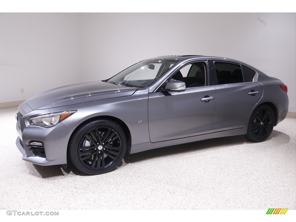 2015 Q50 3.7 AWD - Graphite Shadow / Graphite photo #3