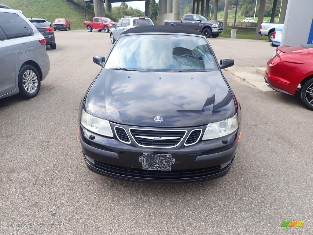 2007 9-3 2.0T Convertible - Black / Black/Gray photo #3