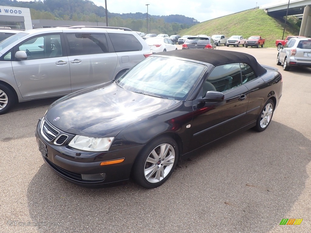 2007 9-3 2.0T Convertible - Black / Black/Gray photo #6