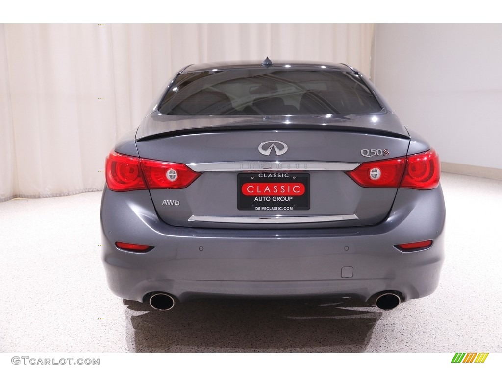 2015 Q50 3.7 AWD - Graphite Shadow / Graphite photo #21