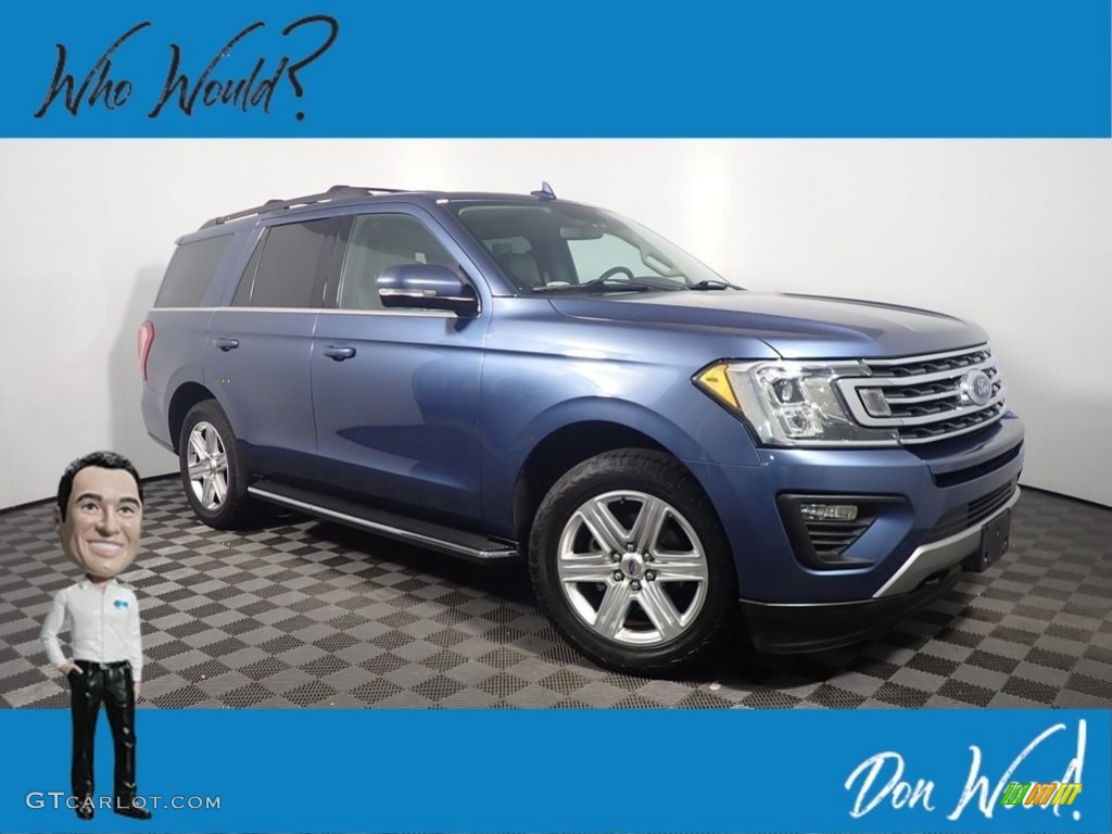 2018 Expedition XLT 4x4 - Blue / Medium Stone photo #1