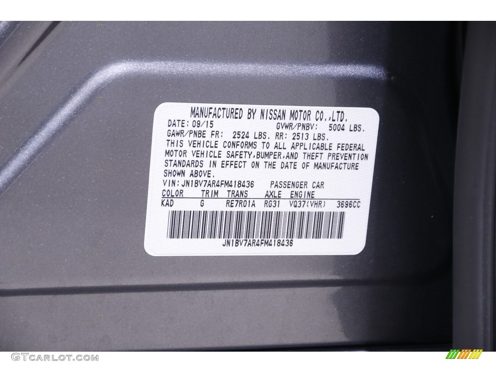 2015 Q50 3.7 AWD - Graphite Shadow / Graphite photo #24