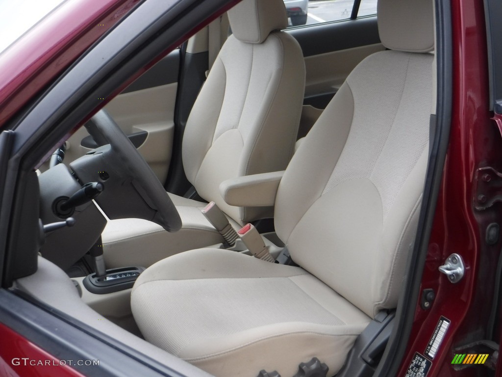 2008 Accent GLS Sedan - Wine Red / Gray photo #11
