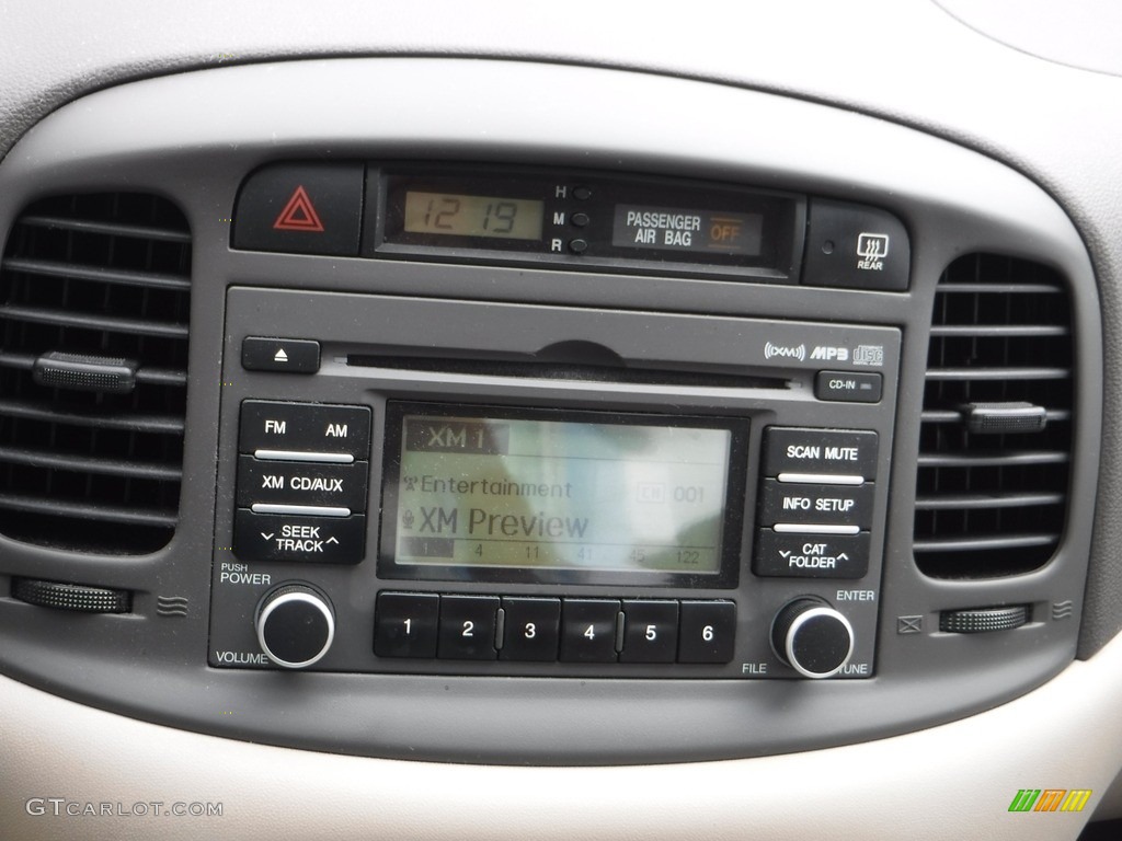 2008 Accent GLS Sedan - Wine Red / Gray photo #16