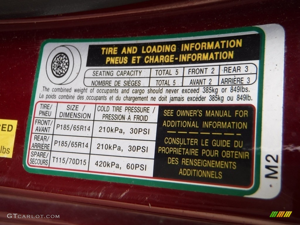 2008 Accent GLS Sedan - Wine Red / Gray photo #23