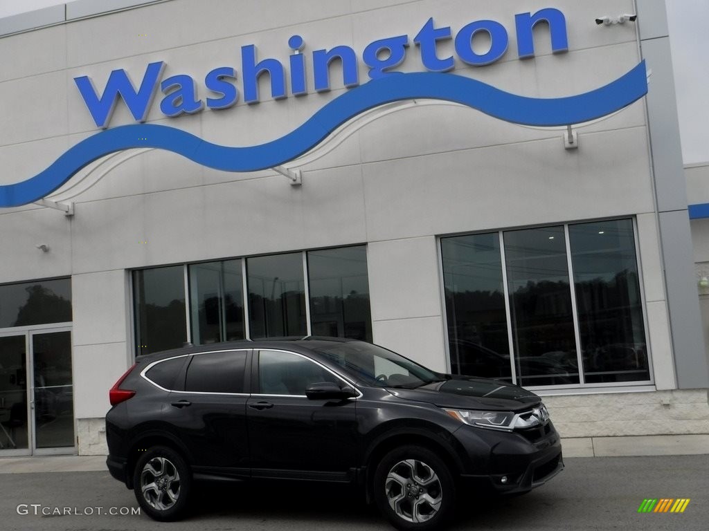 2018 CR-V EX-L AWD - Gunmetal Metallic / Gray photo #2