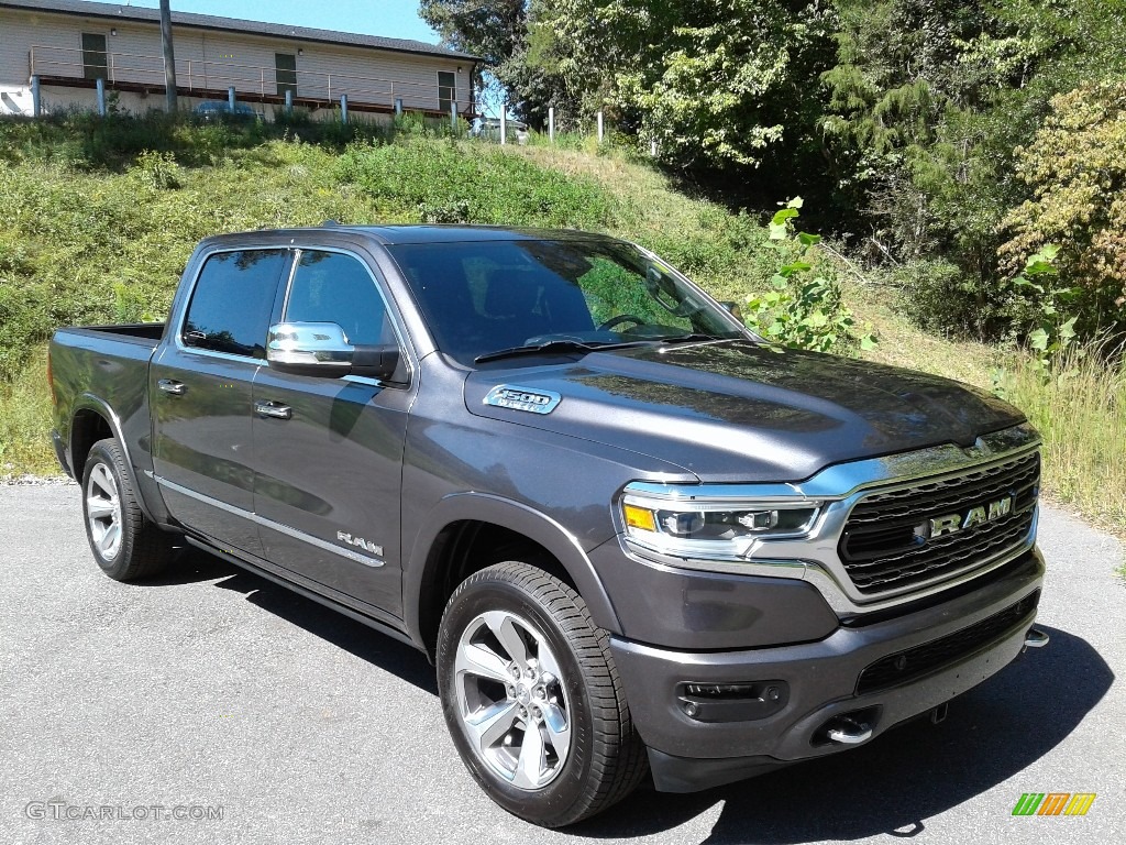 2019 1500 Limited Crew Cab 4x4 - Granite Crystal Metallic / Black photo #6