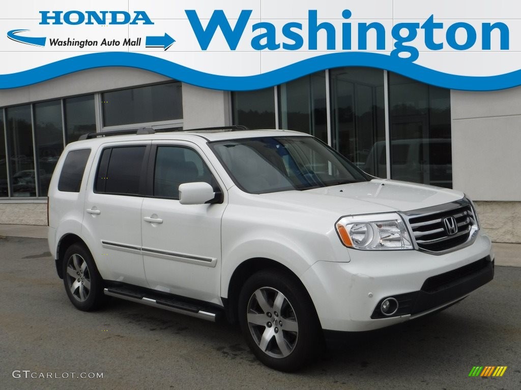 2015 Pilot Touring 4WD - White Diamond Pearl / Beige photo #1