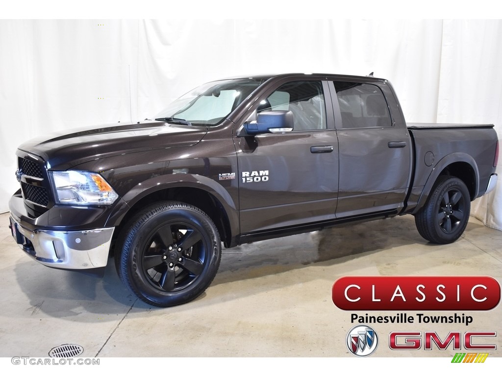 2016 1500 Big Horn Crew Cab 4x4 - Luxury Brown Pearl / Canyon Brown/Light Frost Beige photo #1