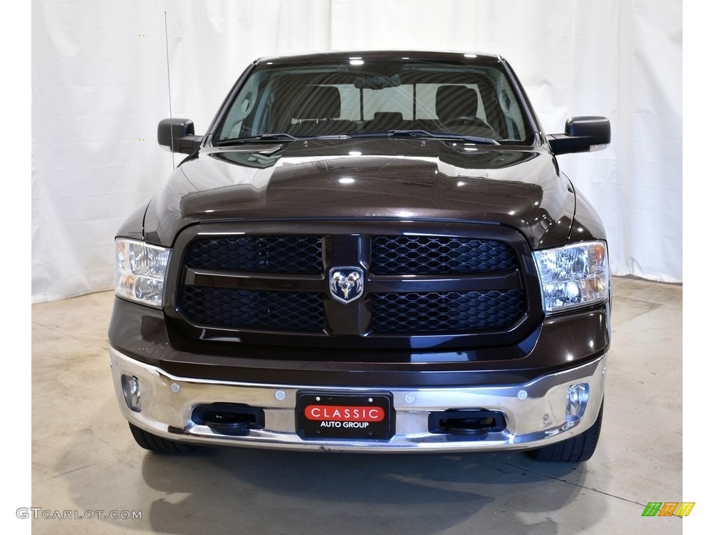 2016 1500 Big Horn Crew Cab 4x4 - Luxury Brown Pearl / Canyon Brown/Light Frost Beige photo #4