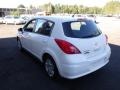 2012 Fresh Powder White Nissan Versa 1.8 S Hatchback  photo #4