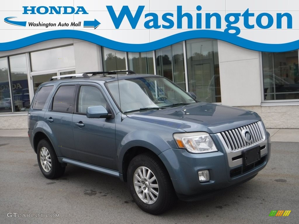 2010 Mariner V6 Premier 4WD - Steel Blue Metallic / Stone photo #1