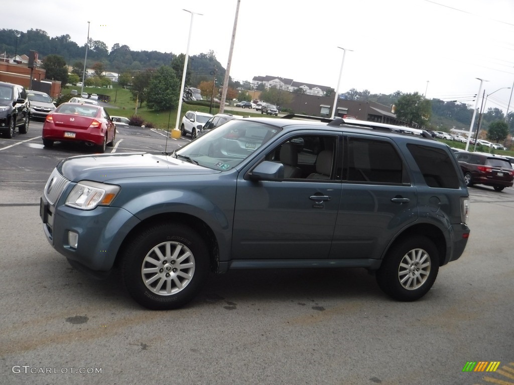 2010 Mariner V6 Premier 4WD - Steel Blue Metallic / Stone photo #6