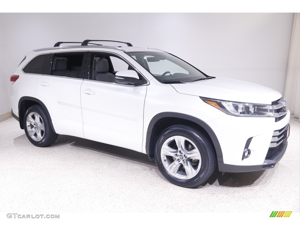 2019 Highlander Limited AWD - Blizzard Pearl White / Ash photo #1