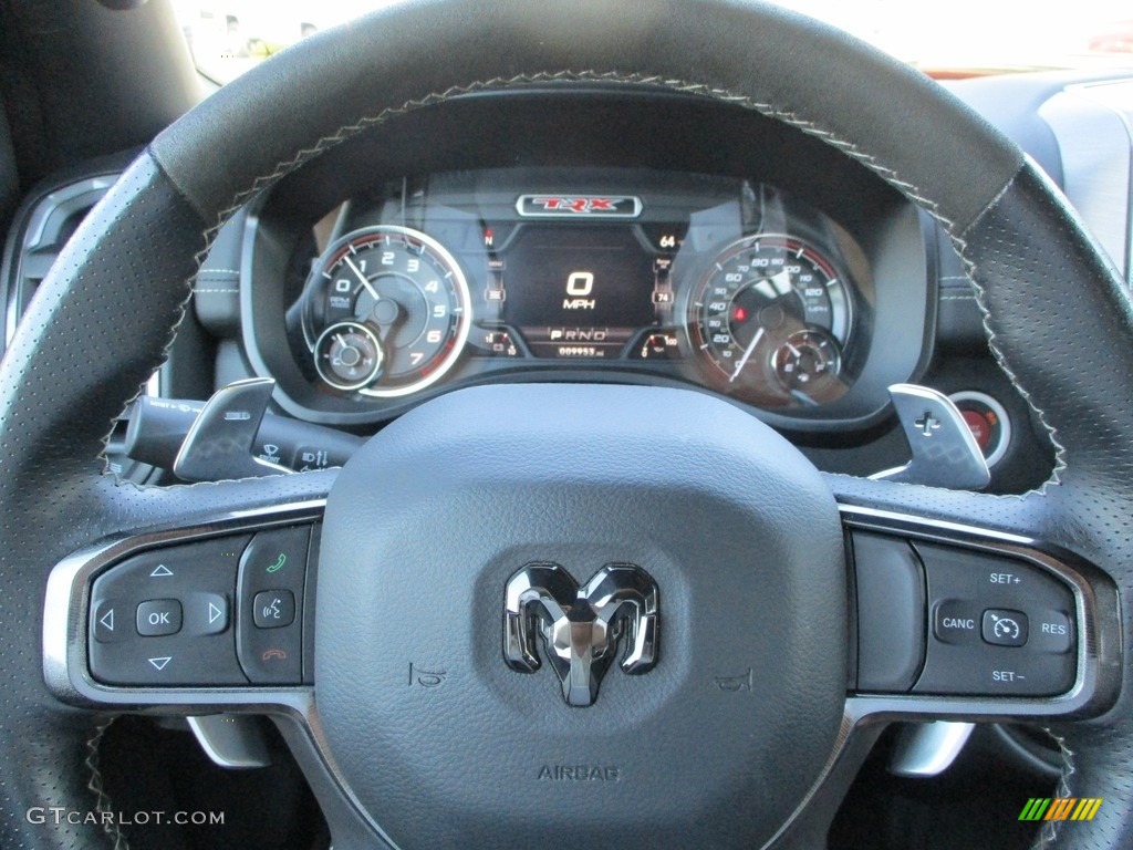 2021 Ram 1500 TRX Crew Cab 4x4 Black Steering Wheel Photo #142968725