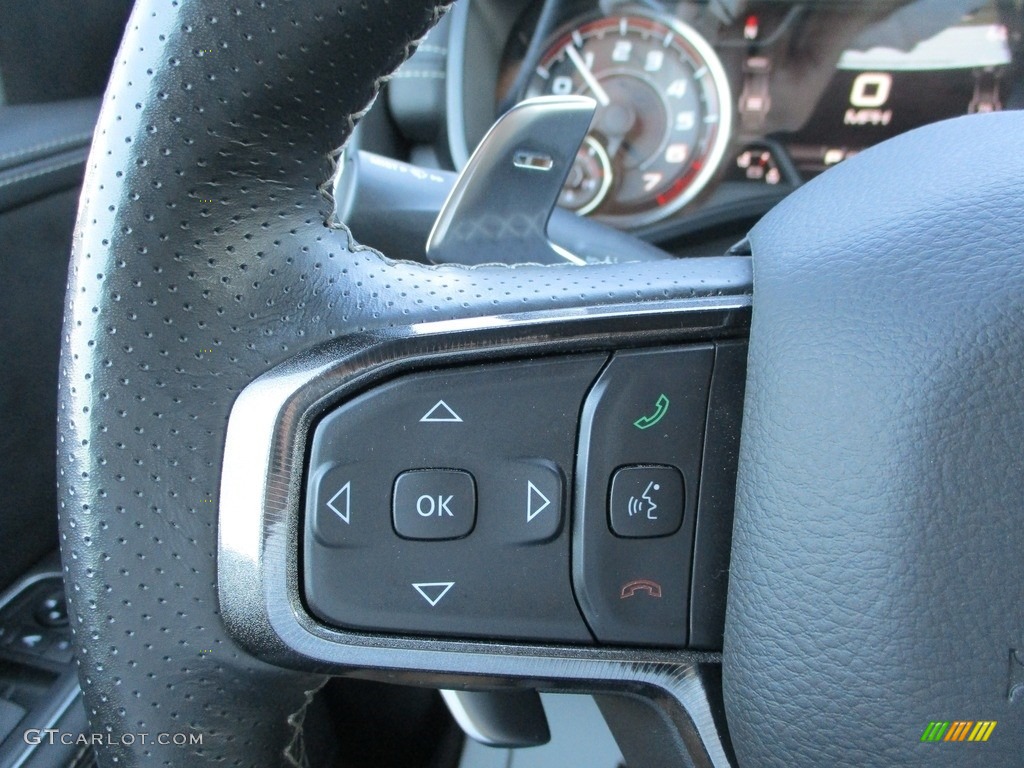 2021 Ram 1500 TRX Crew Cab 4x4 Black Steering Wheel Photo #142968776