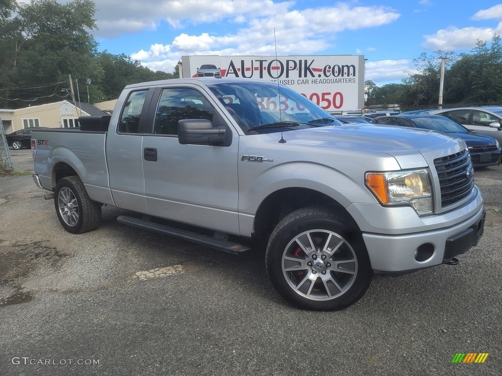 2014 F150 STX SuperCab 4x4 - Ingot Silver / Black photo #1
