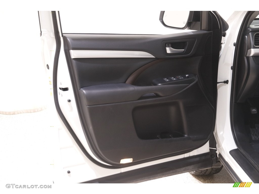 2019 Toyota Highlander Hybrid XLE AWD Black Door Panel Photo #142970018