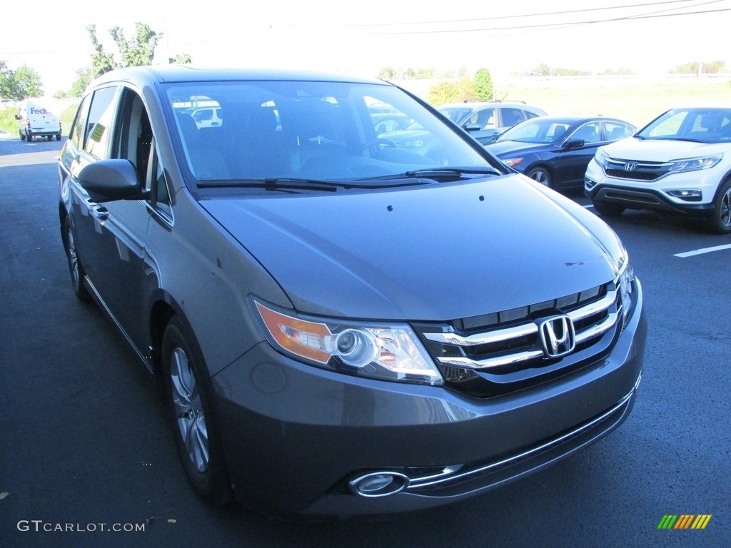 2016 Odyssey EX-L - Smoky Topaz Metallic / Gray photo #7