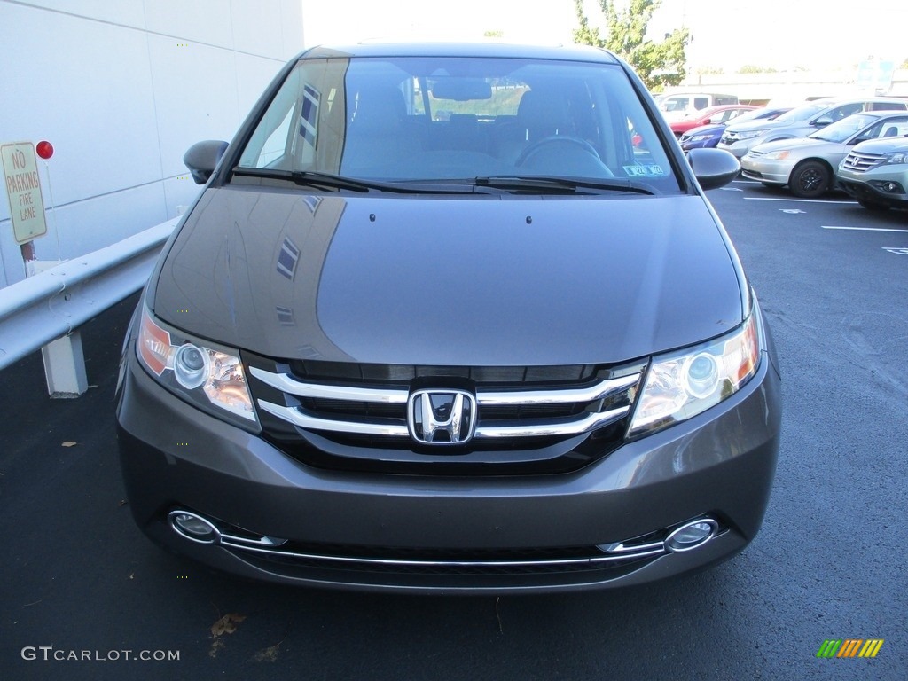 2016 Odyssey EX-L - Smoky Topaz Metallic / Gray photo #8